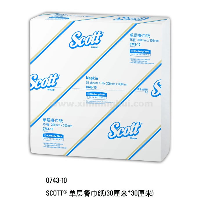 金佰利0743-10SCOTT單層QF餐巾紙圖片1