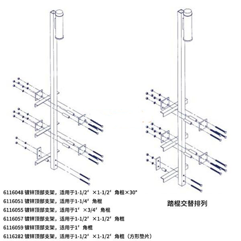 3M 6116282鍍鋅頂部支架圖片1