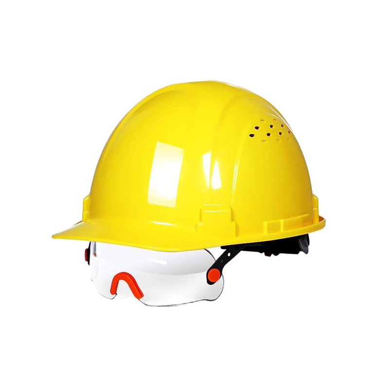 定和DH3021內(nèi)置護(hù)目鏡帶透氣孔ABS安全帽圖片1