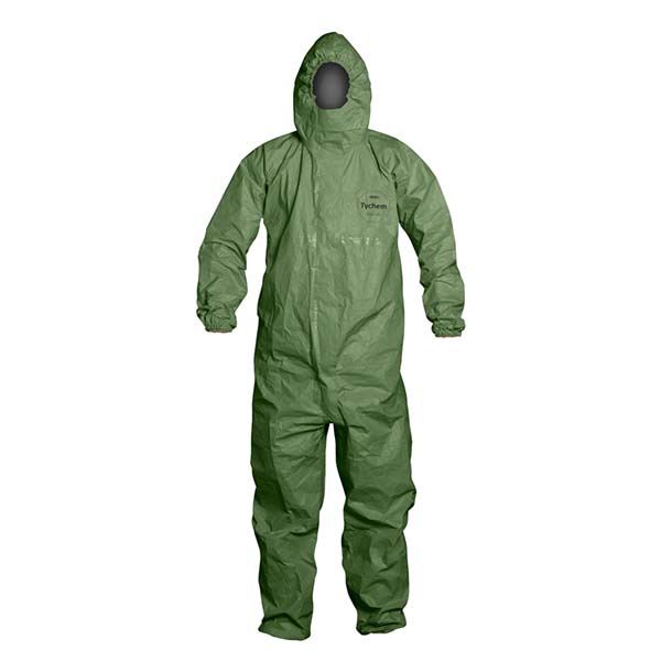 Dupont杜邦Tychem2000 SFR帶帽連體防護服QS127T GR