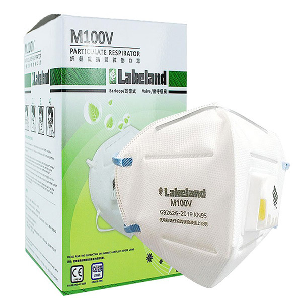 雷克蘭M100V （工業裝）帶呼吸閥防塵口罩