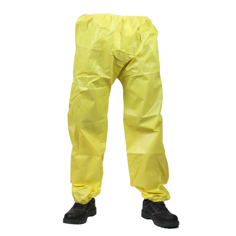 微護(hù)佳MC3000 YE30-W-99-301-02黃色防化服褲子