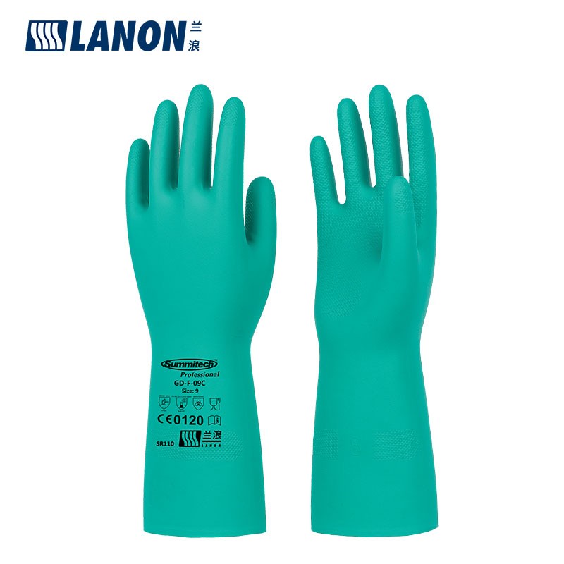LANON蘭浪SR110加厚丁腈防化手套