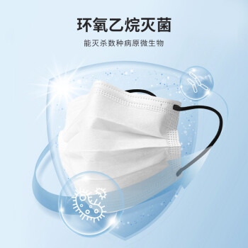 界面醫(yī)療黑色耳帶滅菌級一次性醫(yī)用外科口罩