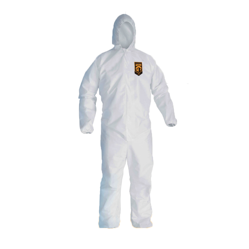 金佰利38938-04 KLEENGUARD勁衛(wèi)A35白色帶帽連體防護(hù)服L