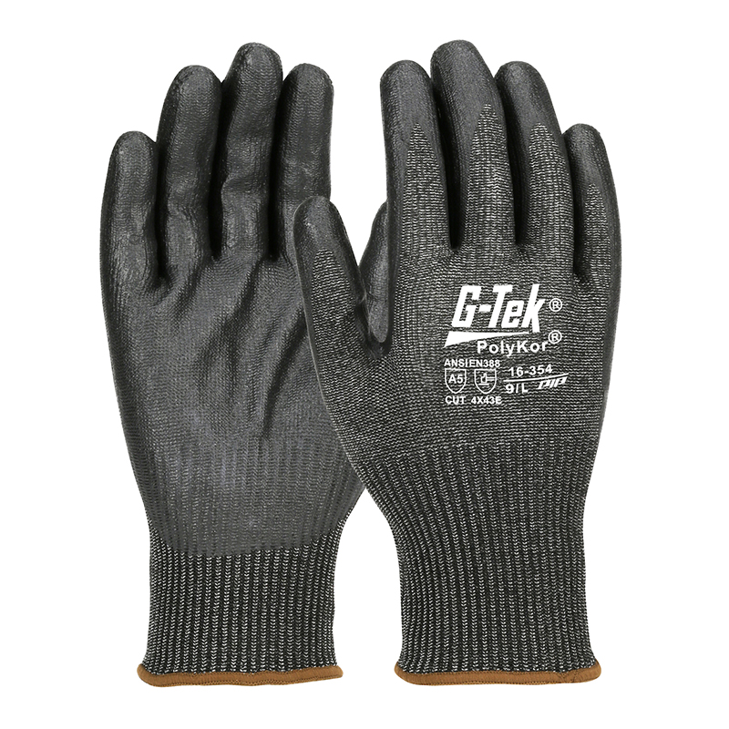 PIP 16-354 E級(jí)13針PolyKor丁腈發(fā)泡防切割手套