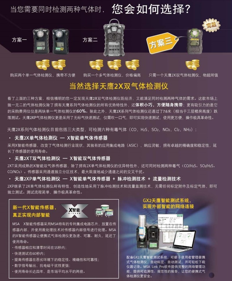 梅思安10196221（國(guó)產(chǎn)版）天鷹2XT雙氣體檢測(cè)儀圖片8