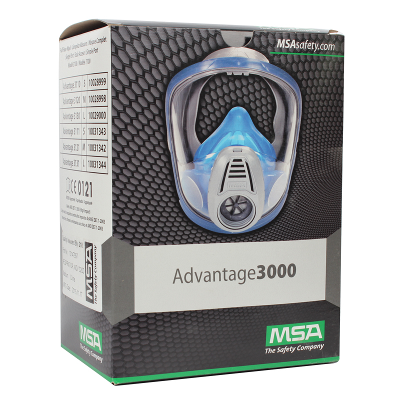 梅思安10147997 Advantage3100全面罩防毒面具中號