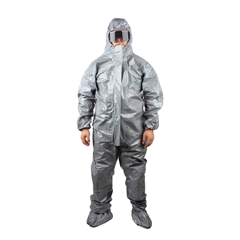 梅思安10114592 CPS601連體帶腳套防化服S