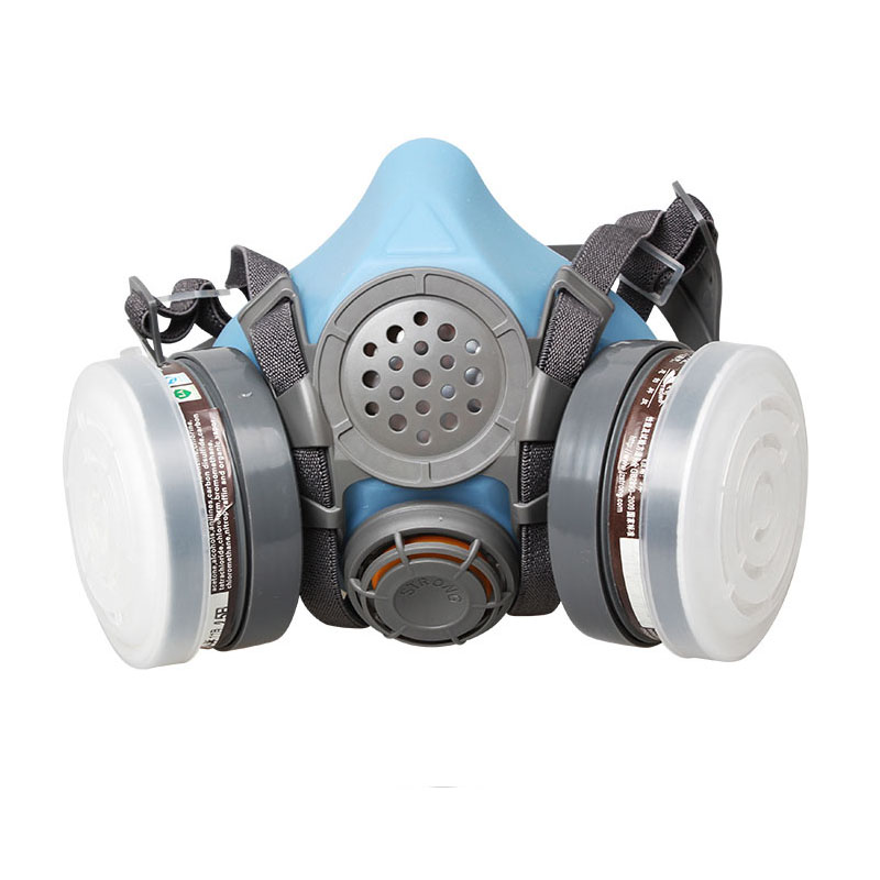 思創ST-M50G-1B硅膠雙罐半面罩防塵面具