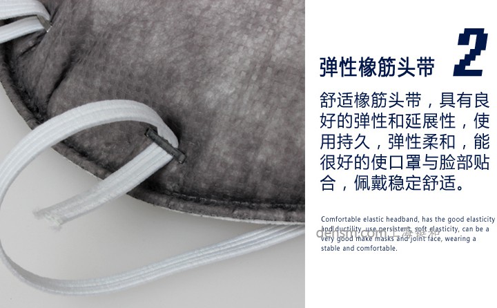3M9913V口罩彈性橡筋頭帶，佩戴更加舒適